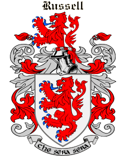 RUSSELL family crest