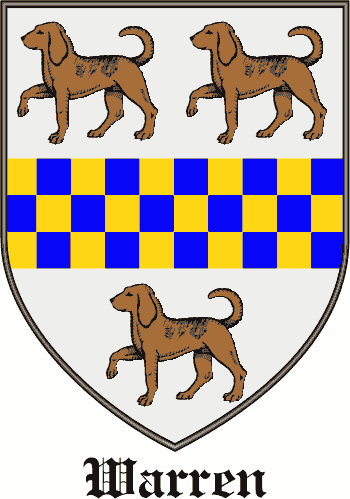 WARREN family crest WARREN family crest